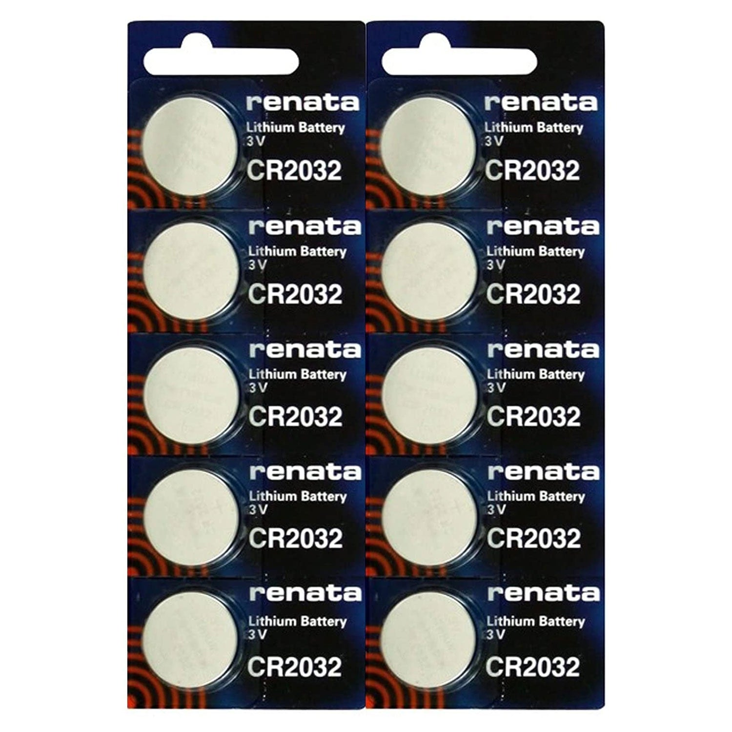 Renata CR2032 Watch Battery 3V Swiss Made | 10 Pack
