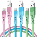 10FT iPhone Long Charging Cable – Durable Braided Data Cable for Fast Charging, Compatible with iPhone 14/13/12/11 Pro/XS MAX/XR/XS/X/8/7 Plus/6S/6/SE/iPad/Mini Device Lightning Charger iphone  charging usb  cable