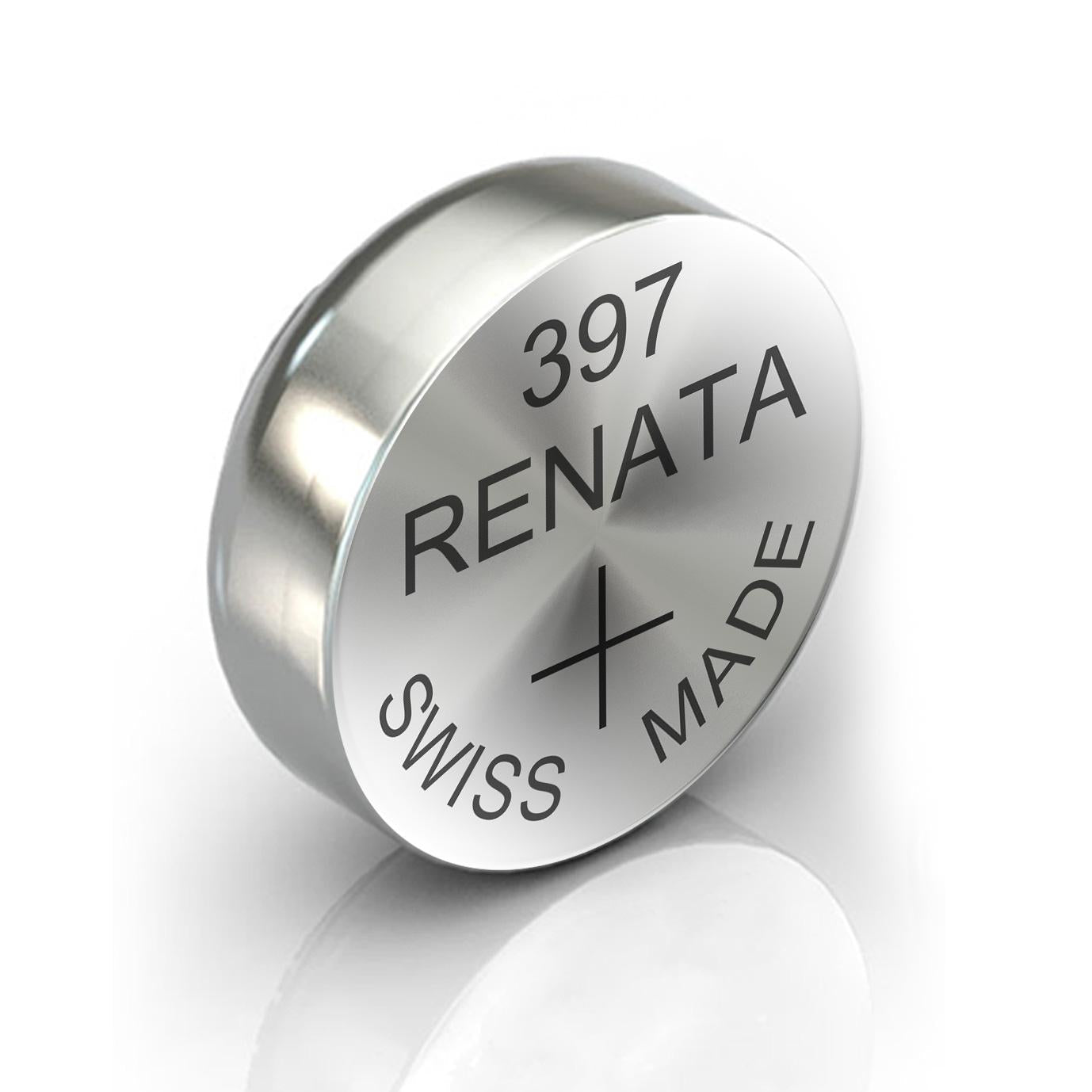 Renata Watch Batteries - Swiss-Made Silver Oxide (Pack of 5) for Analog and Digital Watches