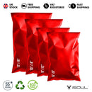 Mixed Size Multi Pack Color Mailing Bags, Self Seal 4 Size Strong Waterproof Poly Plastic Envelopes for Parcels, Packaging, Small, Medium, Large Mail, Shipping Delivery Bags