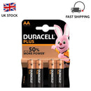 Duracell Plus Power AA Alkaline Batteries, Pack of 4 - Reliable Energy for Your Everyday Devices