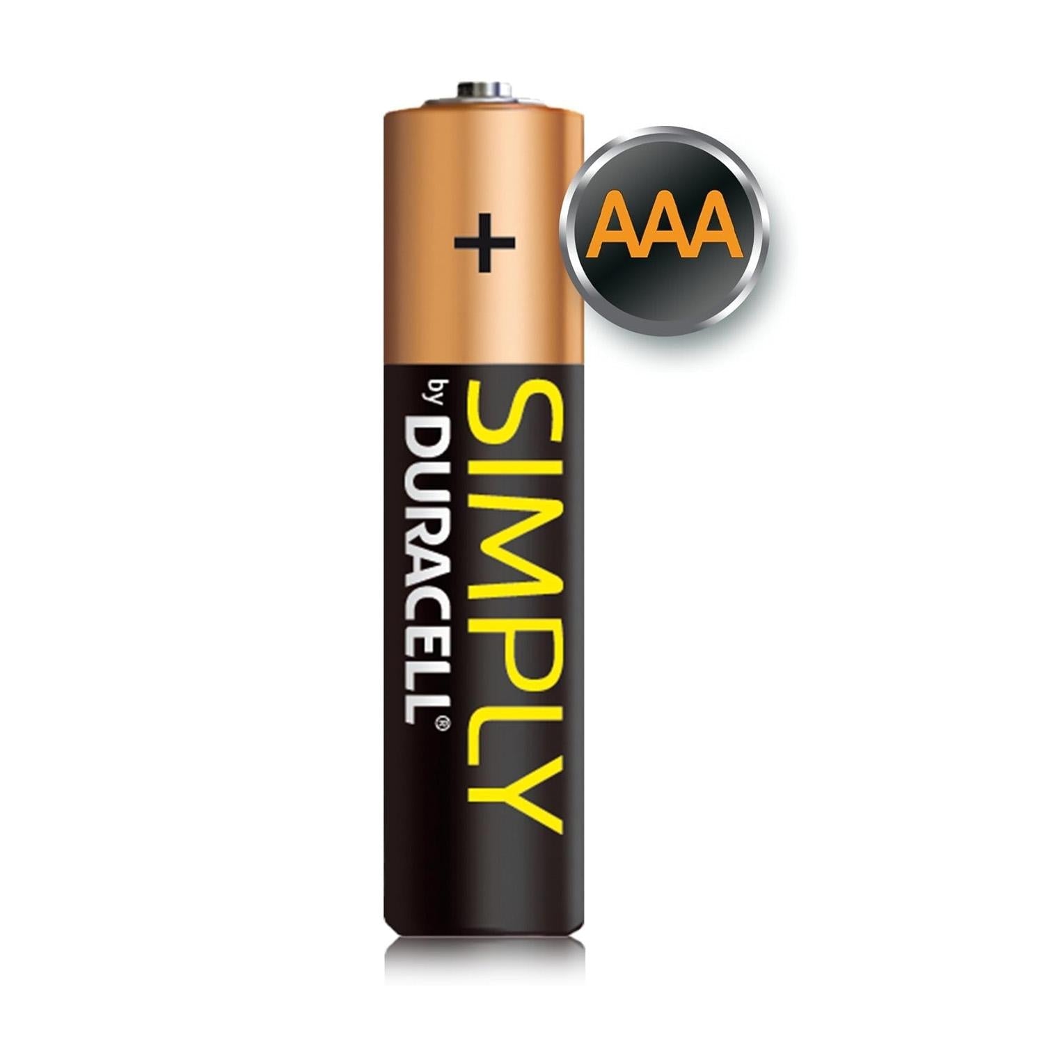 Duracell Simply AAA Batteries MN2400 LR03 1.5V Alkaline Battery Pack of 12 - Reliable and Long-Lasting - Remote, Wireless