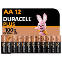 Duracell Plus Power AA Alkaline LR6 Batteries MN1500 1.5 Volt Pack of 12 Accessories Digital Cameras