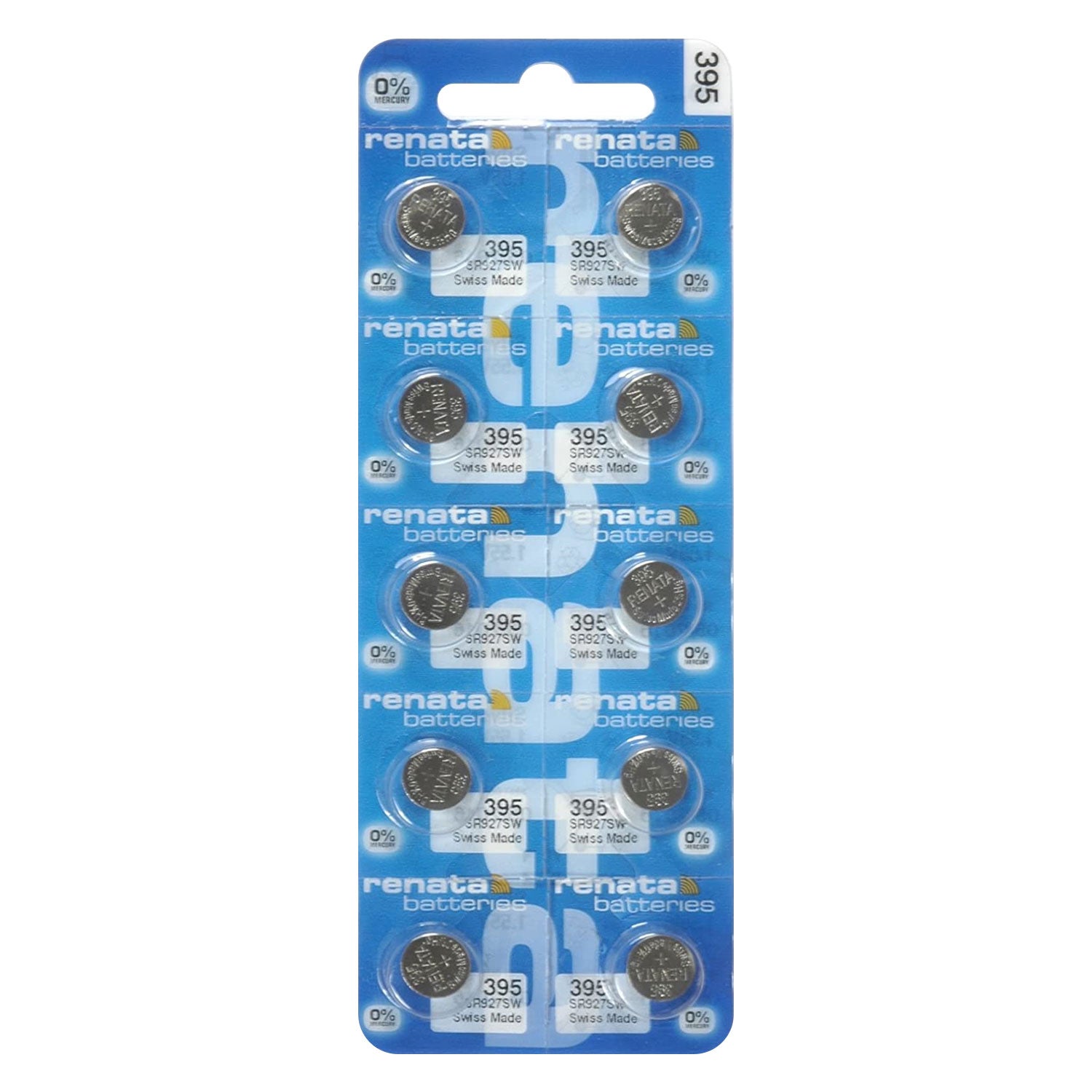 Renata 395 Watch Battery 1.55 V Swiss Made | 10 Pack