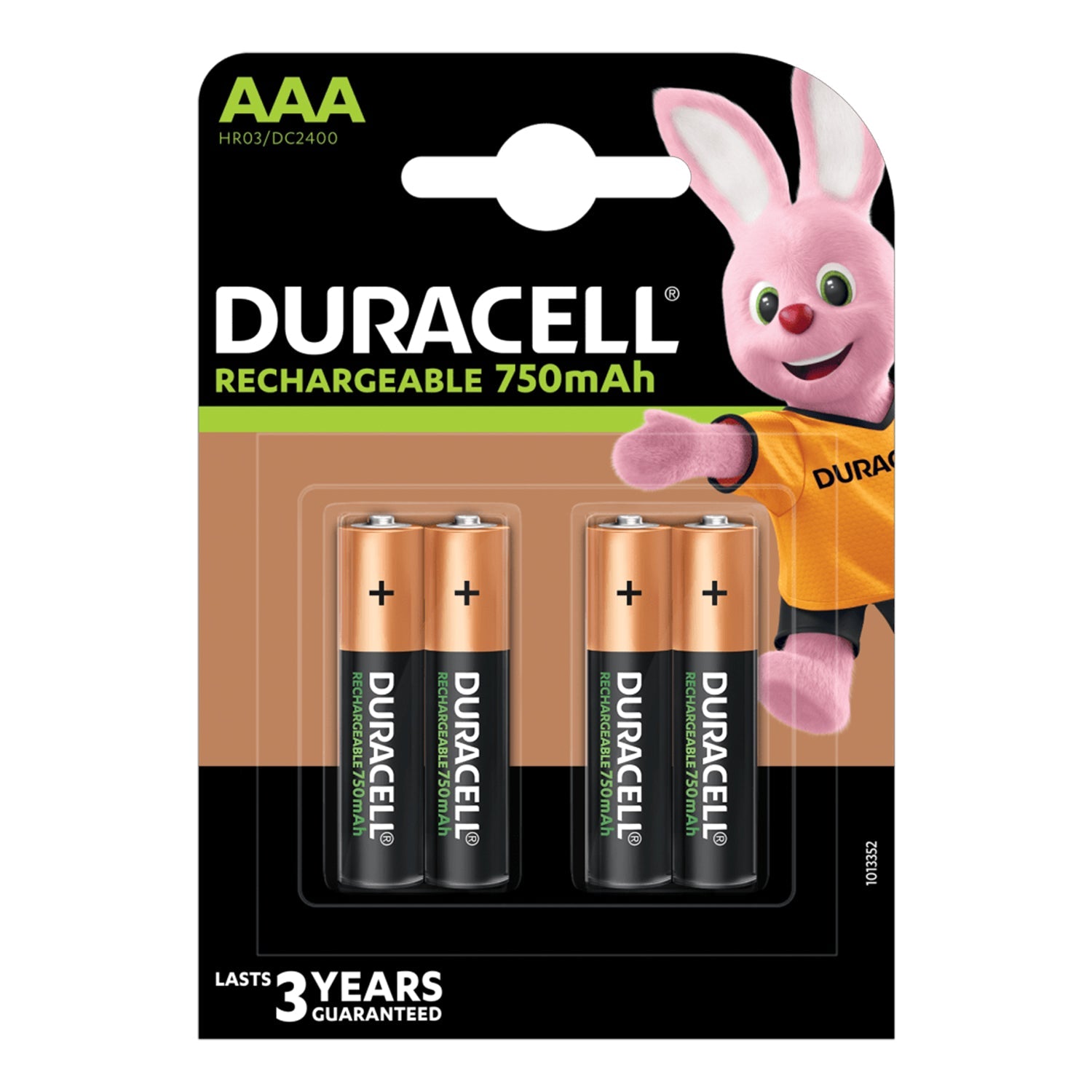 Duracell Rechargeable AAA 750mAh Batteries | 4PK