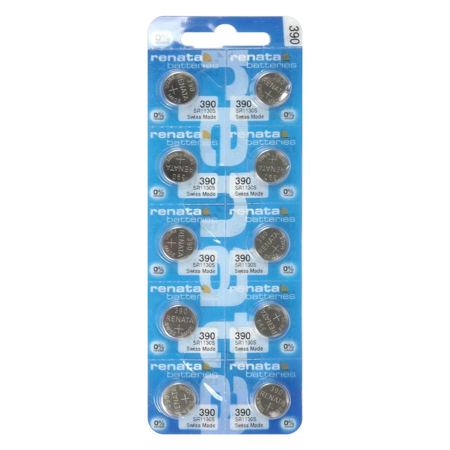 Renata 390 Watch Battery 1.55 V Swiss Made | 10 Pack