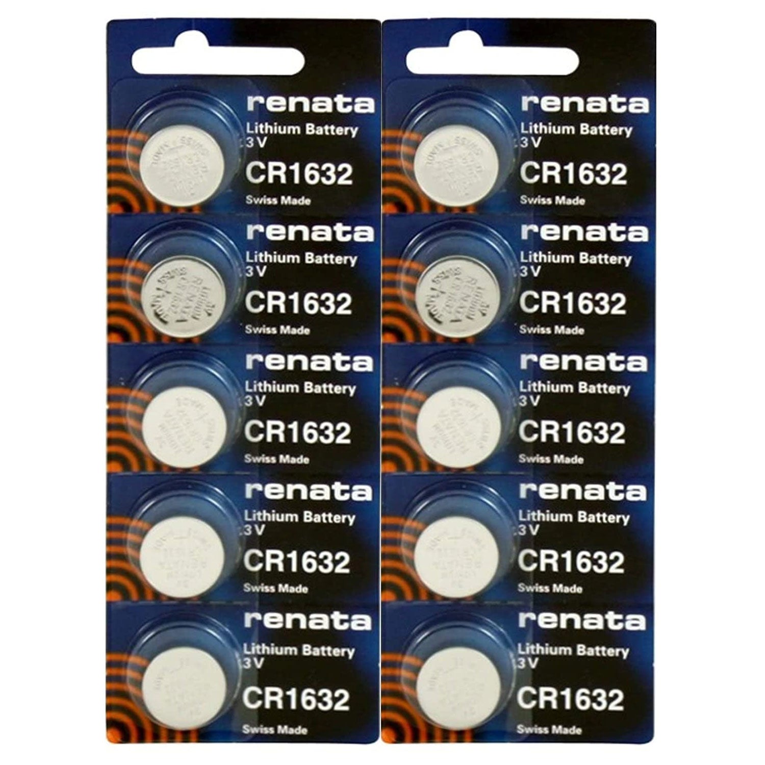 Renata CR1632 Watch Battery 3V Swiss Made | 10 Pack