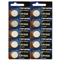 Renata CR1632 Watch Battery 3V Swiss Made | 10 Pack