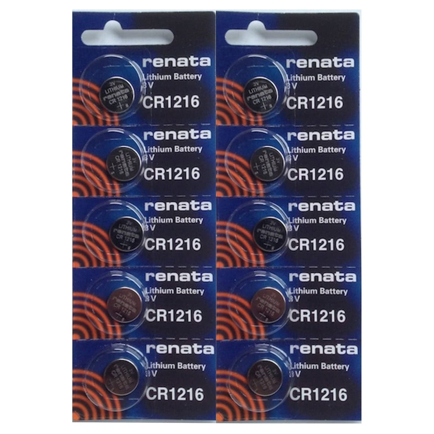 Renata CR1216 Watch Battery 3V Swiss Made | 10 Pack