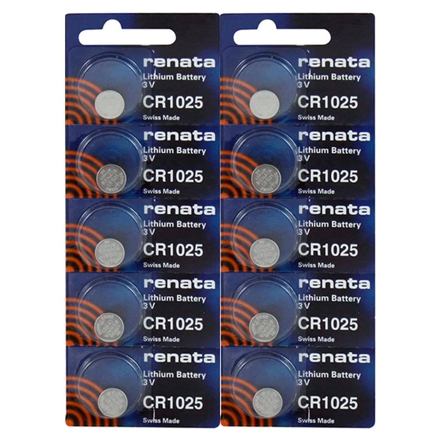 Renata CR1025 Watch Battery 3V Swiss Made | 10 Pack