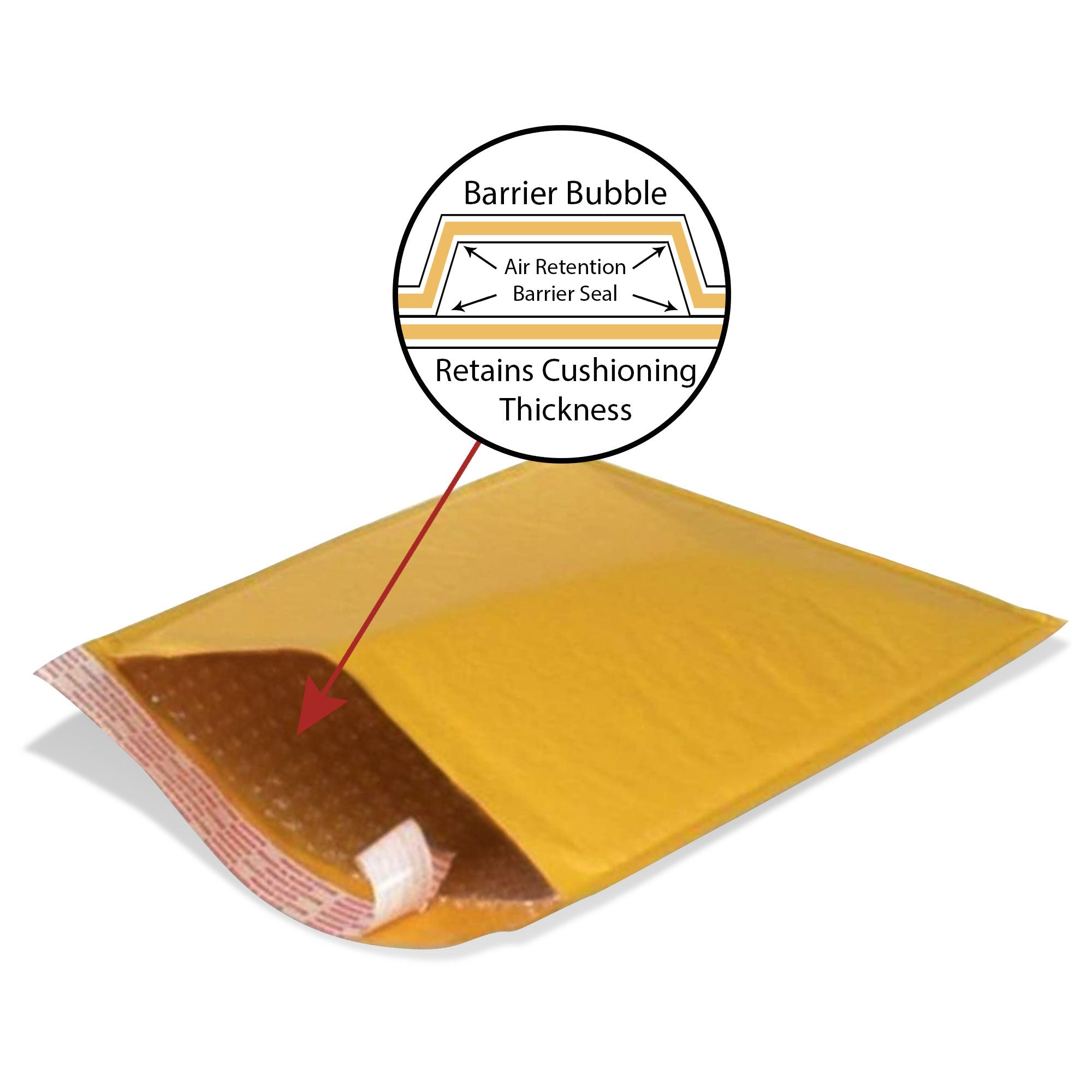 Bubble Envelopes Gold Peel & Seal Shipping Bag Small to large Size for Packaging