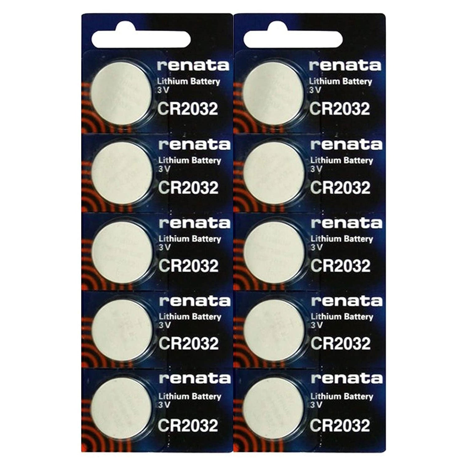 Renata CR2032 Watch Battery 3V Swiss Made | 10 Pack