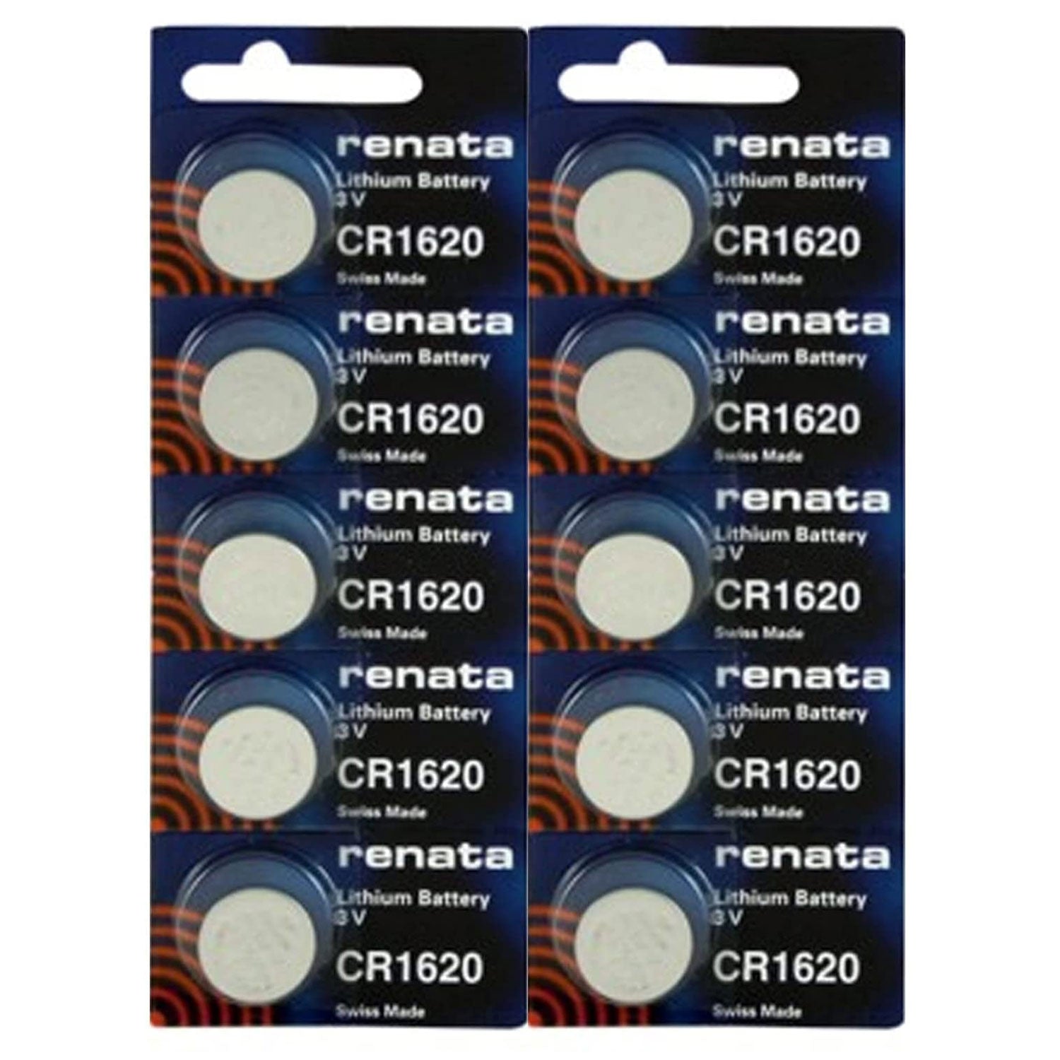 Renata CR1620 Watch Battery 3V Swiss Made | 10 Pack