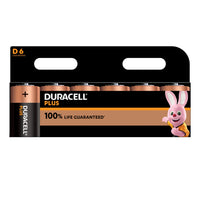 Duracell Plus Power D Size Alkaline Batteries | 6 Pack