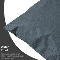 50 Mixed Size Grey Mailing Bags, Postage Bags for Clothes, Self-Seal Closure Parcel Bags 5 Sizes Small to Large Postal Bags 10 Each delivery bags postage bags postbag