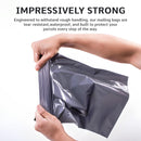 iSOUL 50 Mixed Size Grey Mailing Bags - Strong Waterproof Poly Plastic Envelopes for Parcels - 3 Sizes - 50 Pack Small/Medium/Large Mail