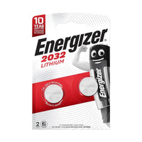 Energizer CR2032 Lithium Coin Batteries for Watches, Torches and Keys - 3V Battery for Small Electronic Devices - Button Battery