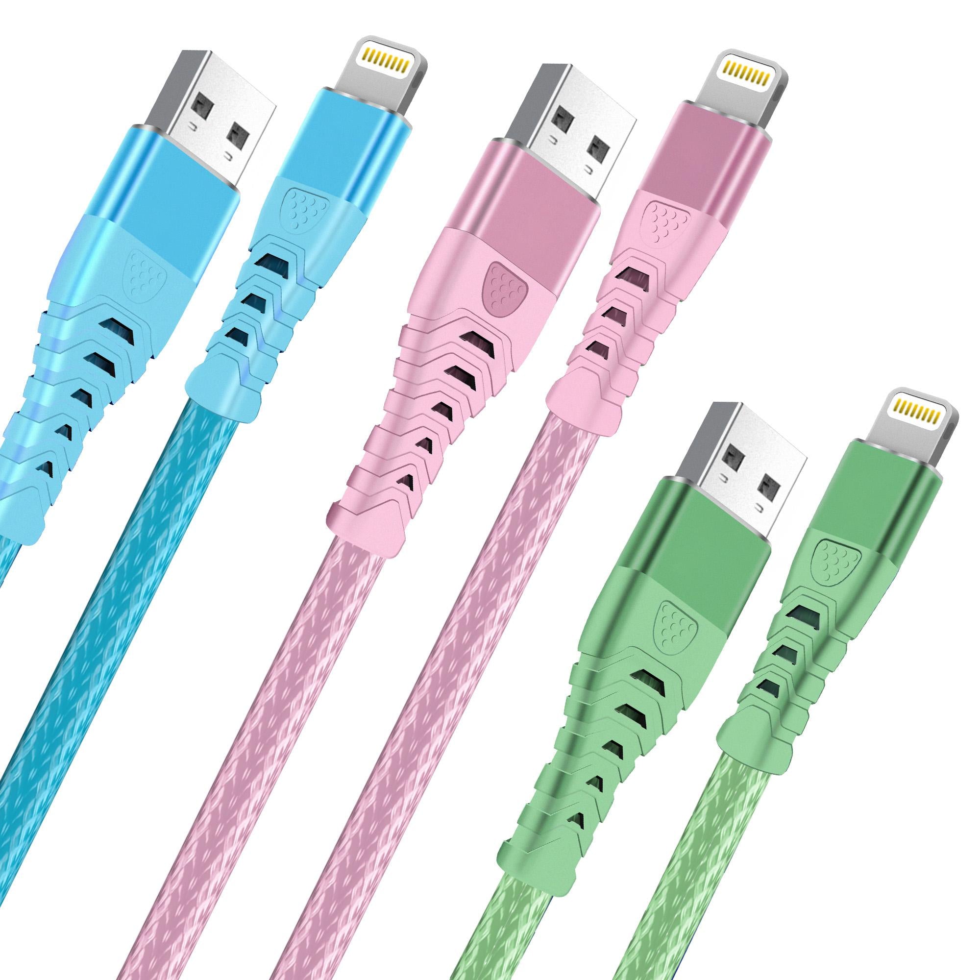 10FT iPhone Long Charging Cable – Durable Braided Data Cable for Fast Charging, Compatible with iPhone 14/13/12/11 Pro/XS MAX/XR/XS/X/8/7 Plus/6S/6/SE/iPad/Mini Device Lightning Charger iphone  charging usb  cable