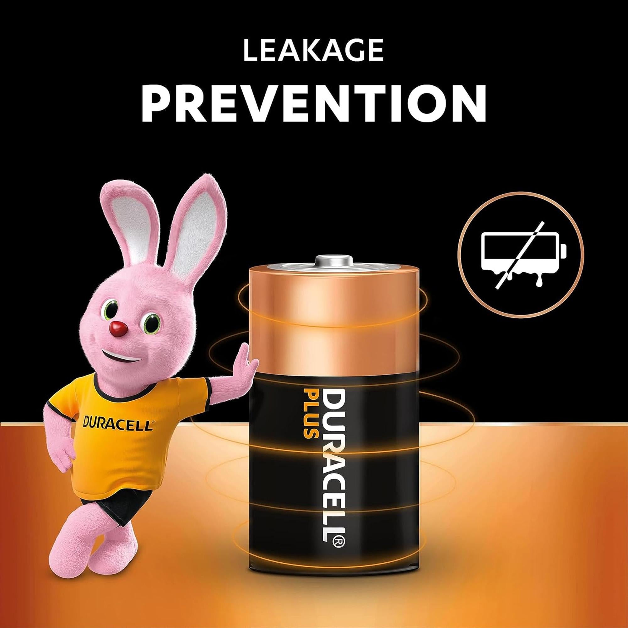 Duracell Plus D Batteries (Multi-Pack) - Reliable, Long-Lasting Energy for Household & Toys