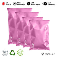 Mixed Size Multi Pack Color Mailing Bags, Self Seal 4 Size Strong Waterproof Poly Plastic Envelopes for Parcels, Packaging, Small, Medium, Large Mail, Shipping Delivery Bags