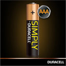 Duracell Simply AAA Batteries MN2400 LR03 1.5V Alkaline Battery Pack of 12 - Reliable and Long-Lasting - Remote, Wireless