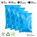 Mixed Size Multi Pack Color Mailing Bags, Self Seal 4 Size Strong Waterproof Poly Plastic Envelopes for Parcels, Packaging, Small, Medium, Large Mail, Shipping Delivery Bags