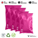 Mixed Size Multi Pack Color Mailing Bags, Self Seal 4 Size Strong Waterproof Poly Plastic Envelopes for Parcels, Packaging, Small, Medium, Large Mail, Shipping Delivery Bags