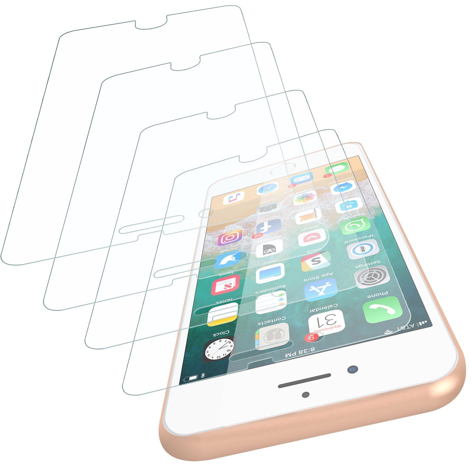 Best Screen Protector iPhone 6 and iPhone 6S Screen Protector 4 Pack - TradeBay 