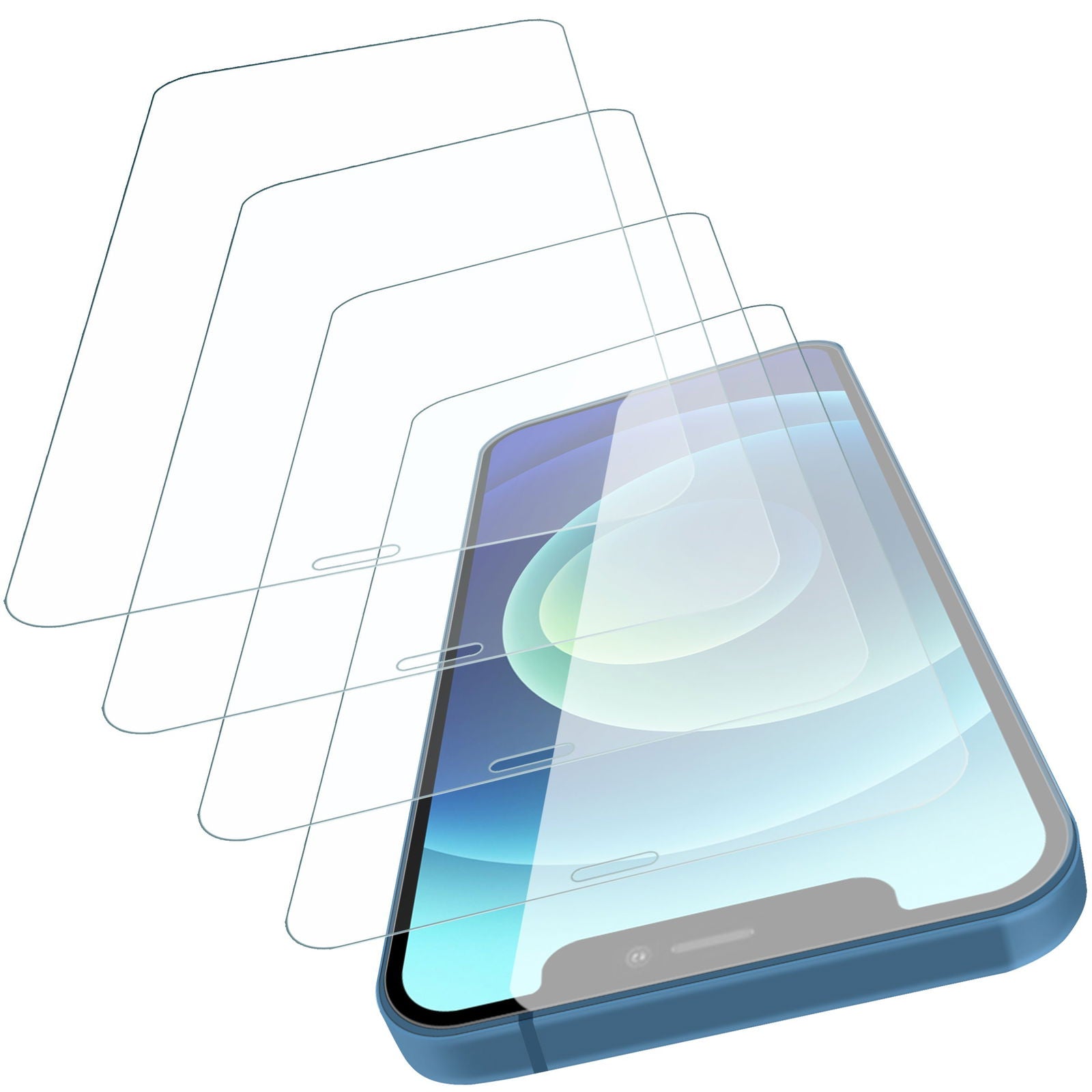 Best iPhone 12 Mini Screen Protector  4 Pack - TradeBay 
