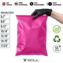 Hot Pink Mailing Bags iSOUL Shipping Poly Postal Self Seal Bags Small Mailing Bags Postage Packaging Bags - TradeBay 
