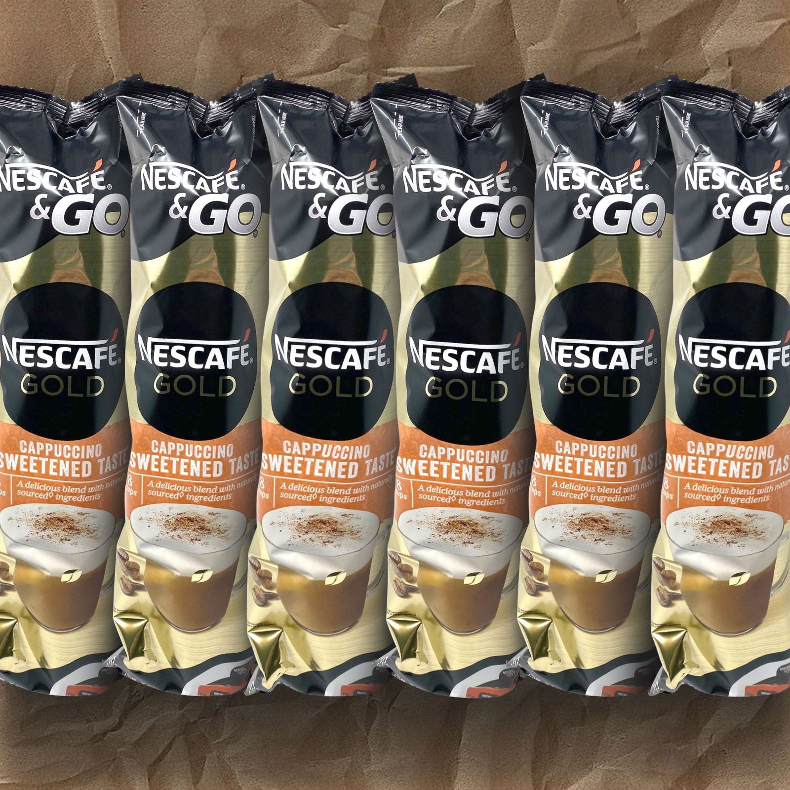 NESCAFE GOLD CAPPUCCINO UNSWEETENED TASTE HOT CHOCOLATE WHITE 8 16 COFFEE CUPS - TradeBay 