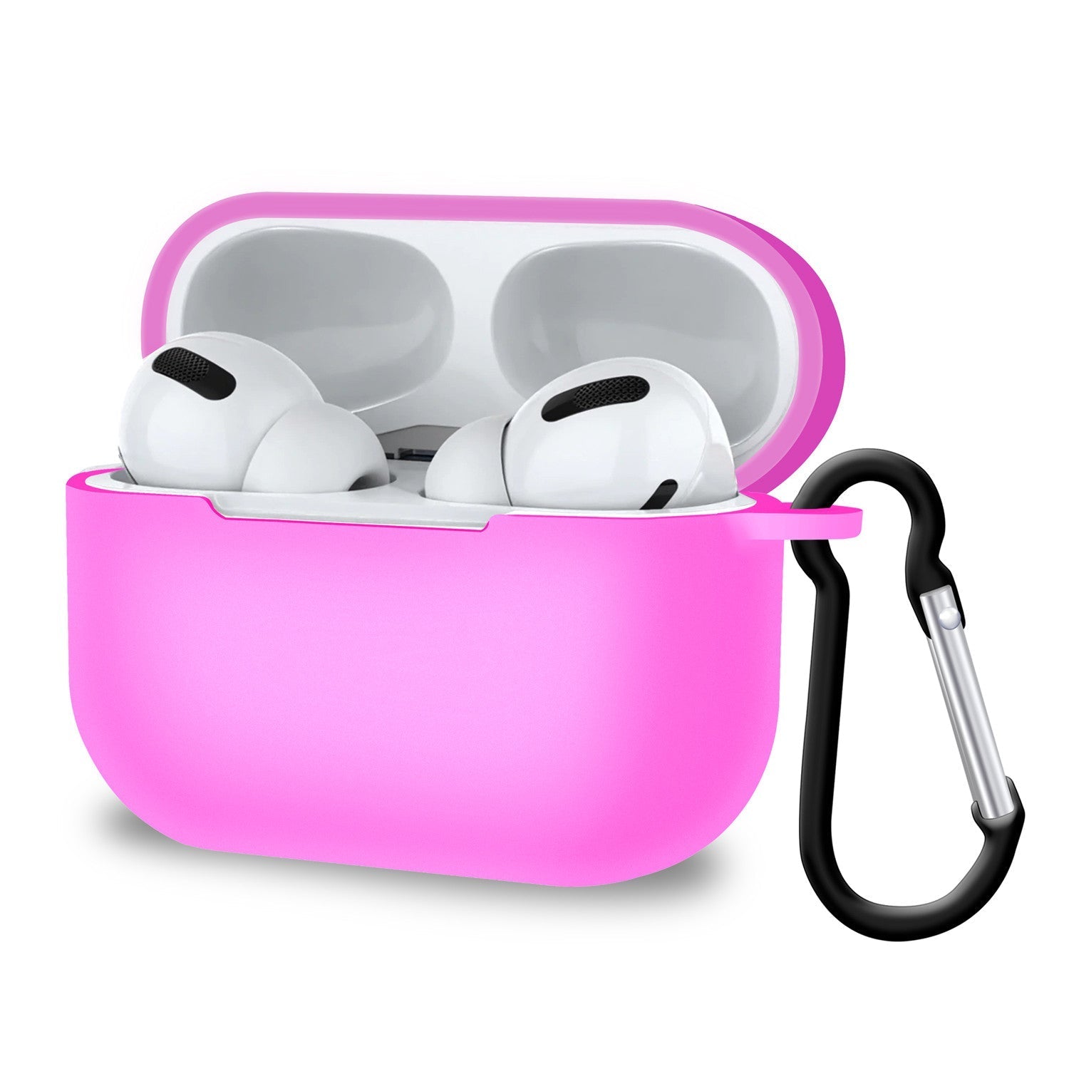 Protective Cover Case for AirPods Pro 2019 / AirPods 3rd Gen with Carabiner - TradeBay 
