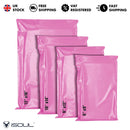 100 Mixed Size Mailing Postage bags Self-Seal Closure Parcel Bags for Posting Clothes, Tempered Proof Envelope, Small to Large Packaging Bags selfseal mailbags mailing  bag