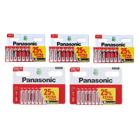 Panasonic Zinc Carbon AA & AAA Batteries - 50 Pack (30 x AA & 20 x AAA) for Everyday Devices