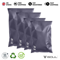 Mixed Size Multi Pack Color Mailing Bags, Self Seal 4 Size Strong Waterproof Poly Plastic Envelopes for Parcels, Packaging, Small, Medium, Large Mail, Shipping Delivery Bags