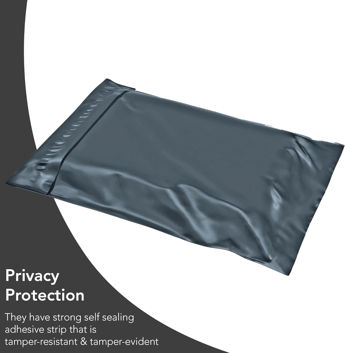 50 Mixed Size Grey Mailing Bags, Postage Bags for Clothes, Self-Seal Closure Parcel Bags 5 Sizes Small to Large Postal Bags 10 Each delivery bags postage bags postbag