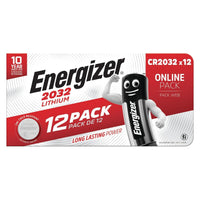 Energizer CR2032 Lithium Coin Batteries for Watches, Torches and Keys - 3V Battery for Small Electronic Devices - Button Battery