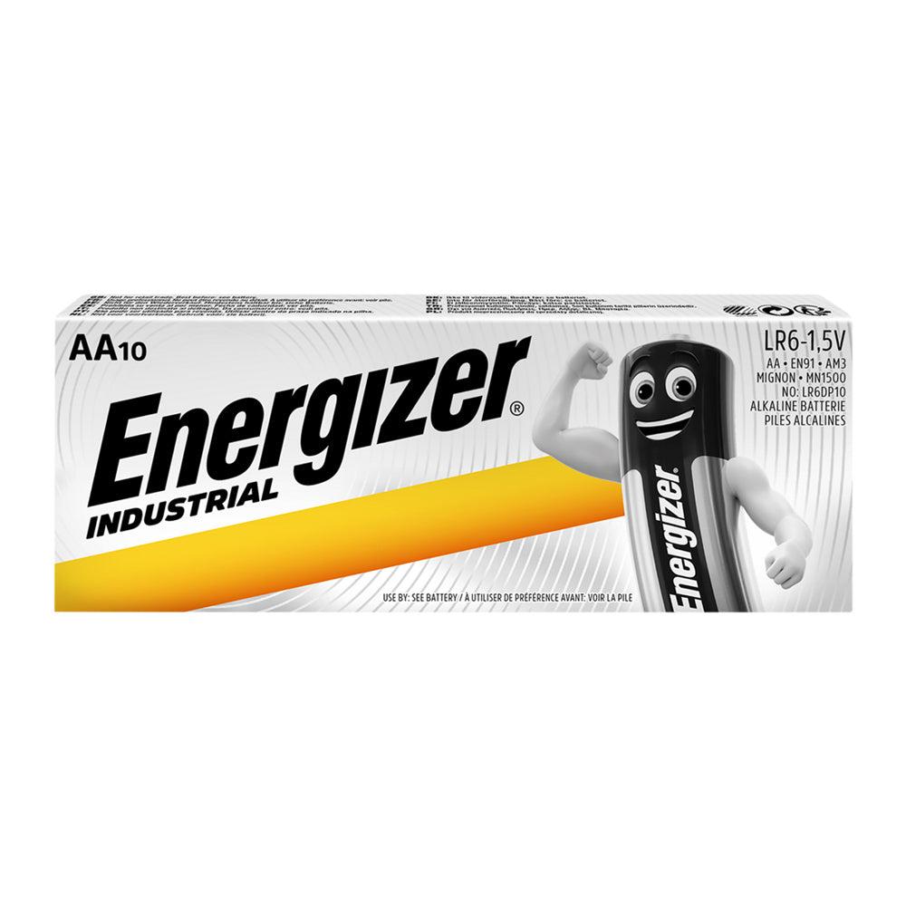 Energizer AA Industrial Battery Alkaline MN1500 LR6 - 1.5V, Leak-Resistant Design Accessories Batteries