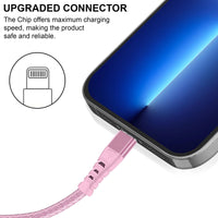 10FT iPhone Long Charging Cable – Durable Braided Data Cable for Fast Charging, Compatible with iPhone 14/13/12/11 Pro/XS MAX/XR/XS/X/8/7 Plus/6S/6/SE/iPad/Mini Device Lightning Charger iphone  charging usb  cable