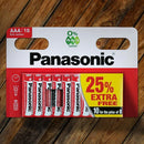 Panasonic Zinc Carbon AA & AAA Batteries - 50 Pack (30 x AA & 20 x AAA) for Everyday Devices