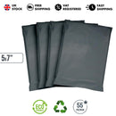 iSOUL Grey Mailing Bags for Posting Clothes 5”x7” to 24”x36”, Self-Seal Closure Postal Packaging Bags, Tempered Proof Postage Bags Envelopes