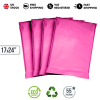 Hot Pink Mailing Bags iSOUL Shipping Poly Postal Self Seal Bags Small Mailing Bags Postage Packaging Bags