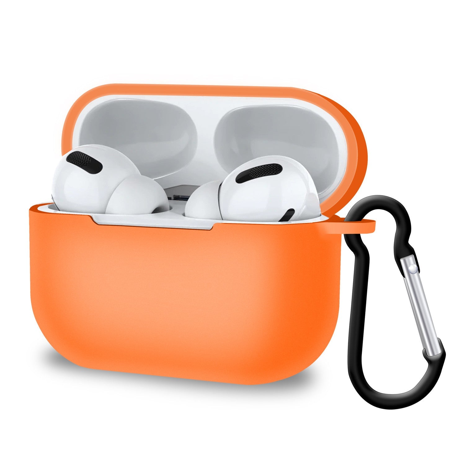 Protective Cover Case for AirPods Pro 2019 / AirPods 3rd Gen with Carabiner