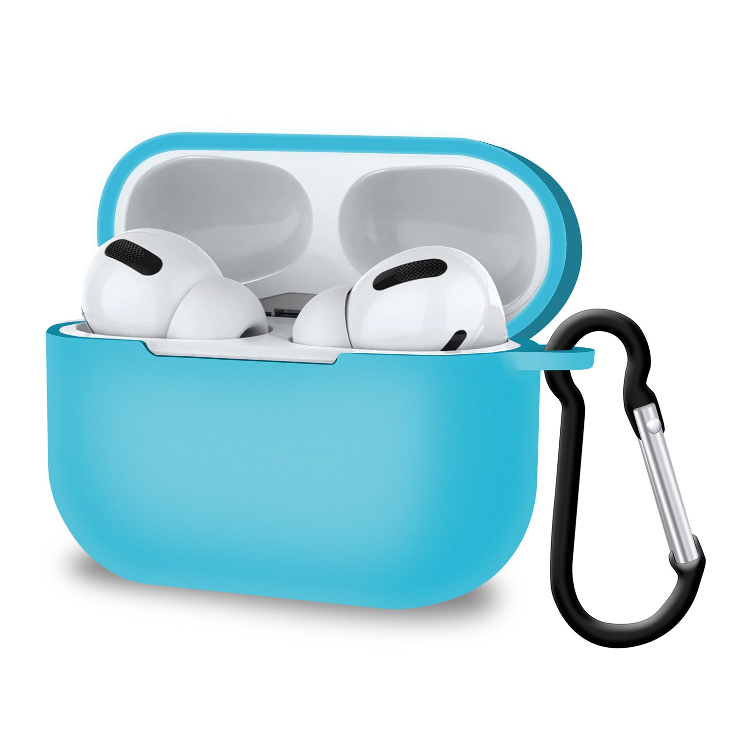 Protective Cover Case for AirPods Pro 2019 / AirPods 3rd Gen with Carabiner