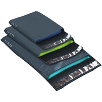 iSOUL 50 Mixed Size Grey Mailing Bags - Strong Waterproof Poly Plastic Envelopes for Parcels - 3 Sizes - 50 Pack Small/Medium/Large Mail - TradeBay 